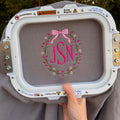 Embroidered Left Chest Custom Monogram Valentines Day Frame | QUICK SHIP