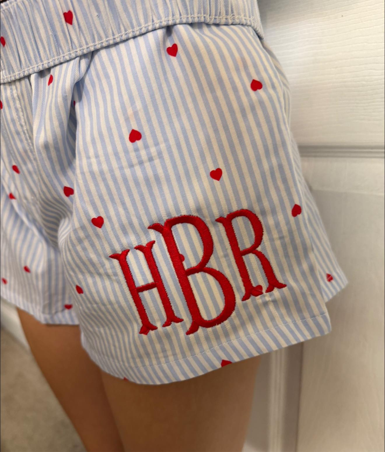 Monogram Embroidered Shorts