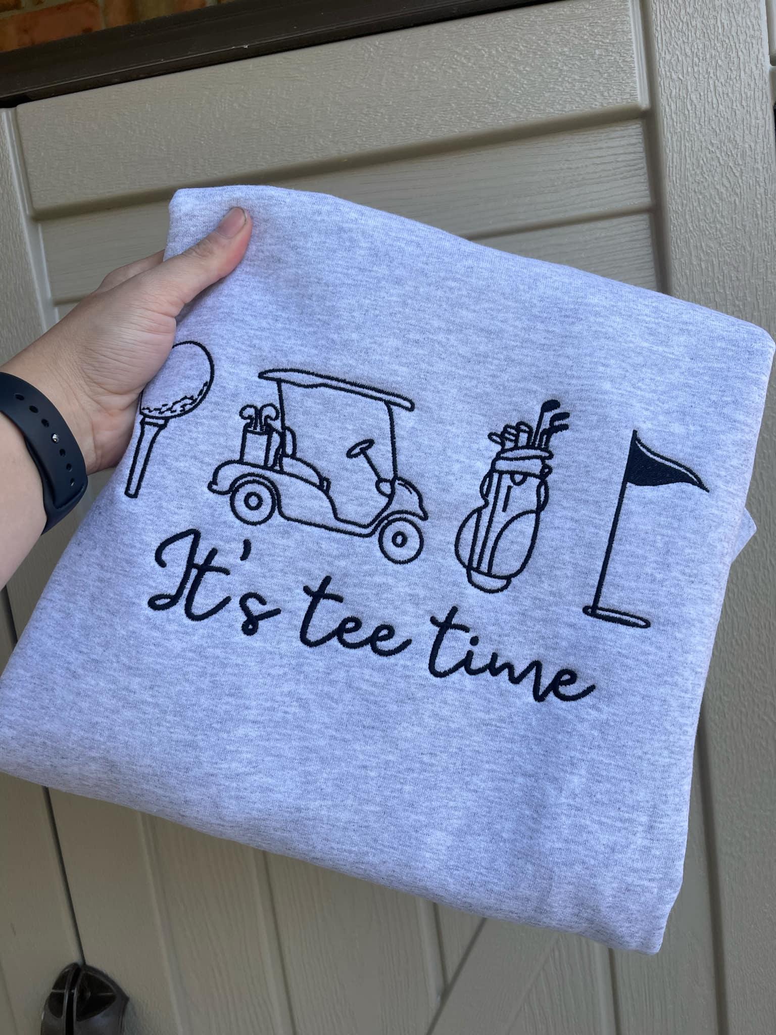 It's Tee Time Embroidered Shirt - Merch Girls