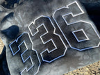 Custom Mascot | Area Code Varsity Outline Embroidered Tie-Dyed Sweatshirt - Merch Girls