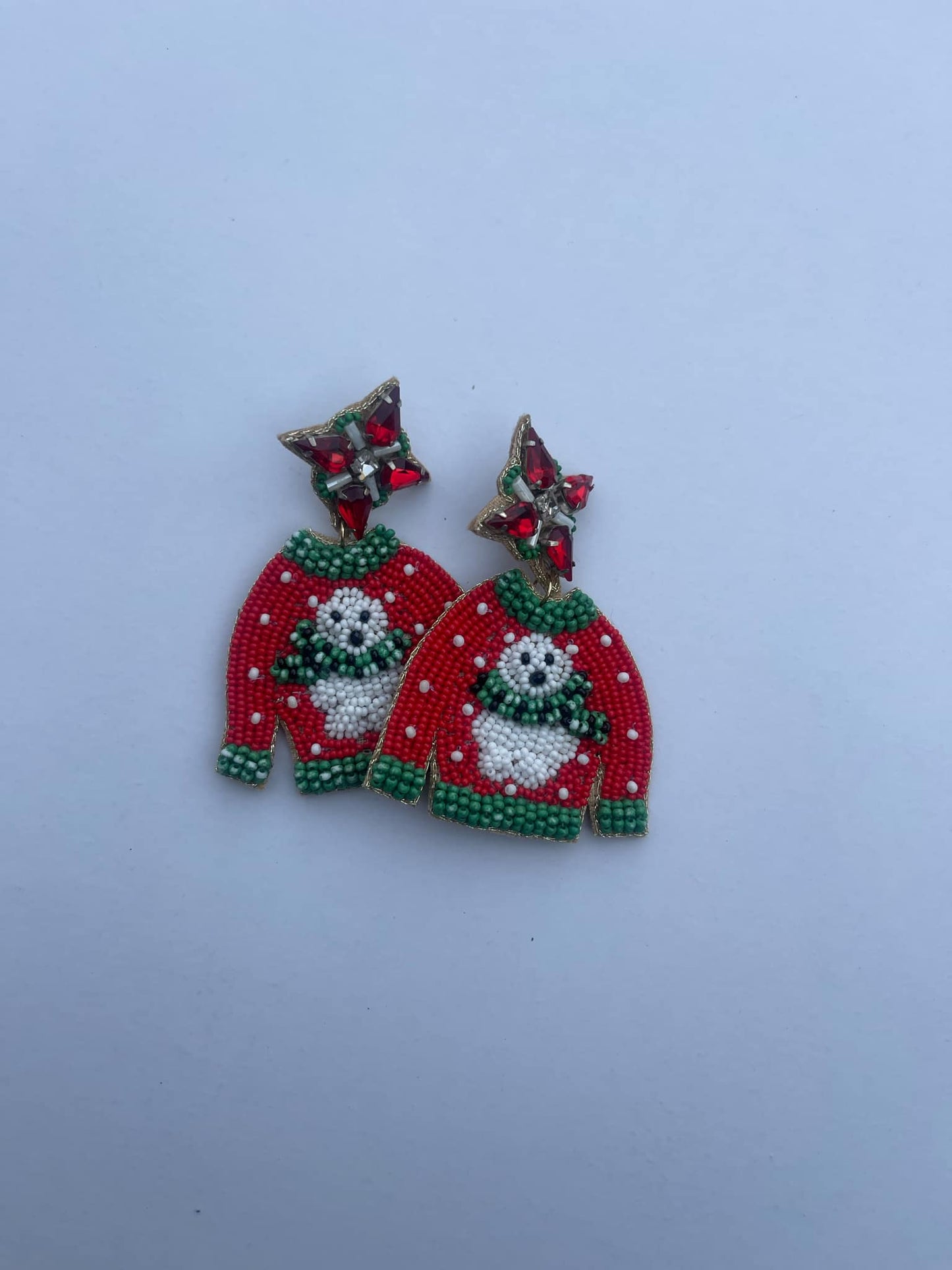 Sead Bead Earring- Polar Sweater