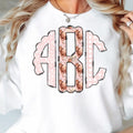 Highland Cows and Pink Polka Dot Monogram DTF Transfer - Merch Girls