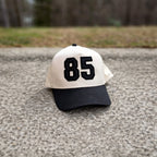 Jersey Number Glitter HTV Applique Embroidered Adjustable Five-Panel Twill Hat