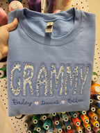 Custom Reverse Fabric Applique Embroidered Sweatshirt - Merch Girls