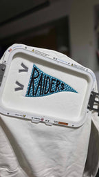 Custom Embroidered School Spirit Pennant Shirt | Appliqué Design