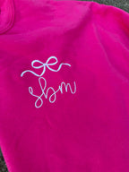 Valentine's Day Monogram Embroidered Sweatshirt