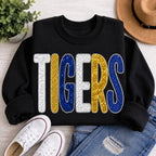 Patchwork Pep Custom Mascot Embroidered Appliqué Shirt | Personalized School Spirit Sweatshirt