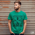 Stoner stacked with bong and hands Graphic Tee - Merch Girls