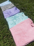Let Them Embroidered Colorblast Comfort Color Tee