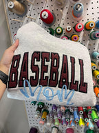 Custom Varsity Glitter Applique and Inspiration Script Font with Name and Icon on Sleeve Embroidered Shirt - Merch Girls