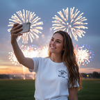 God Bless The USA Left Chest Embroidered Shirt | Patriotic | July 4th