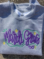 Mardi Gras 3D Puff Embroidered Shirt - Merch Girls
