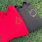 Holiday Duo | Embroidered Thanksgiving & Christmas Sweatshirt Bundle
