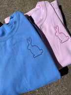 Bunny Left Chest Embroidered Sweatshirt | QUICK SHIP - Merch Girls