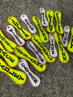 Personalized Embroidered Baseball or Softball Bag Tag | Keychain