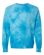 Custom Mascot | Area Code Varsity Outline Embroidered Tie-Dyed Sweatshirt - Merch Girls
