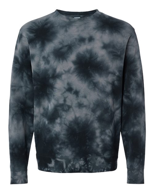 Custom Varsity Word Embroidered Tie-Dyed Sweatshirt
