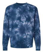 Custom Mascot | Area Code Varsity Outline Embroidered Tie-Dyed Sweatshirt - Merch Girls