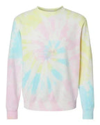 Custom Mascot | Area Code Varsity Outline Embroidered Tie-Dyed Sweatshirt - Merch Girls