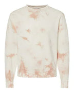 Custom Mascot | Area Code Varsity Outline Embroidered Tie-Dyed Sweatshirt - Merch Girls