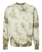 Custom Mascot | Area Code Varsity Outline Embroidered Tie-Dyed Sweatshirt - Merch Girls