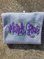 Mardi Gras 3D Puff Embroidered Shirt - Merch Girls