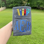 Personalized Teacher Embroidered Pocket Tee | Comfort Colors Monogram Shirt