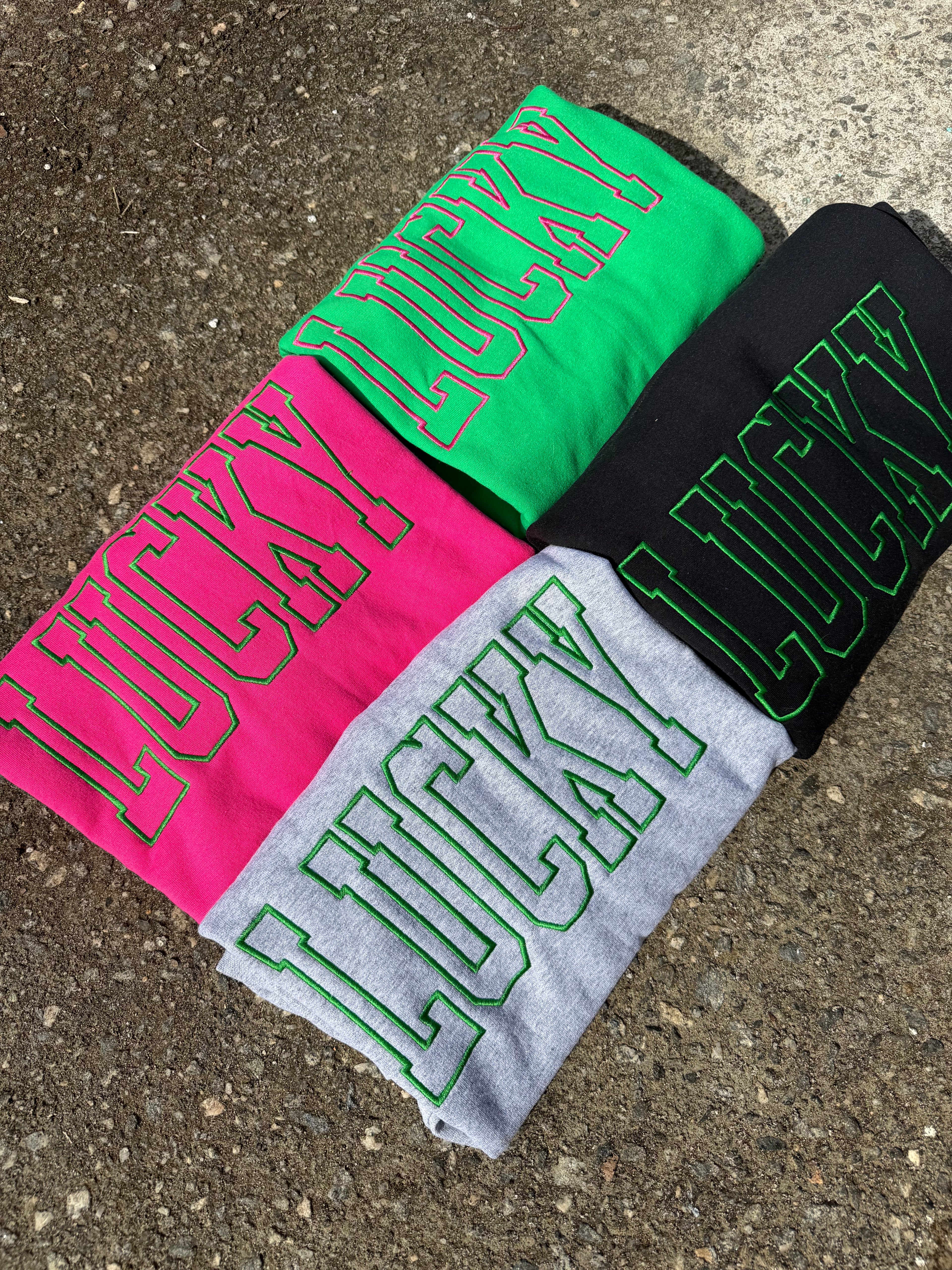 Lucky Embroidered Sweatshirt