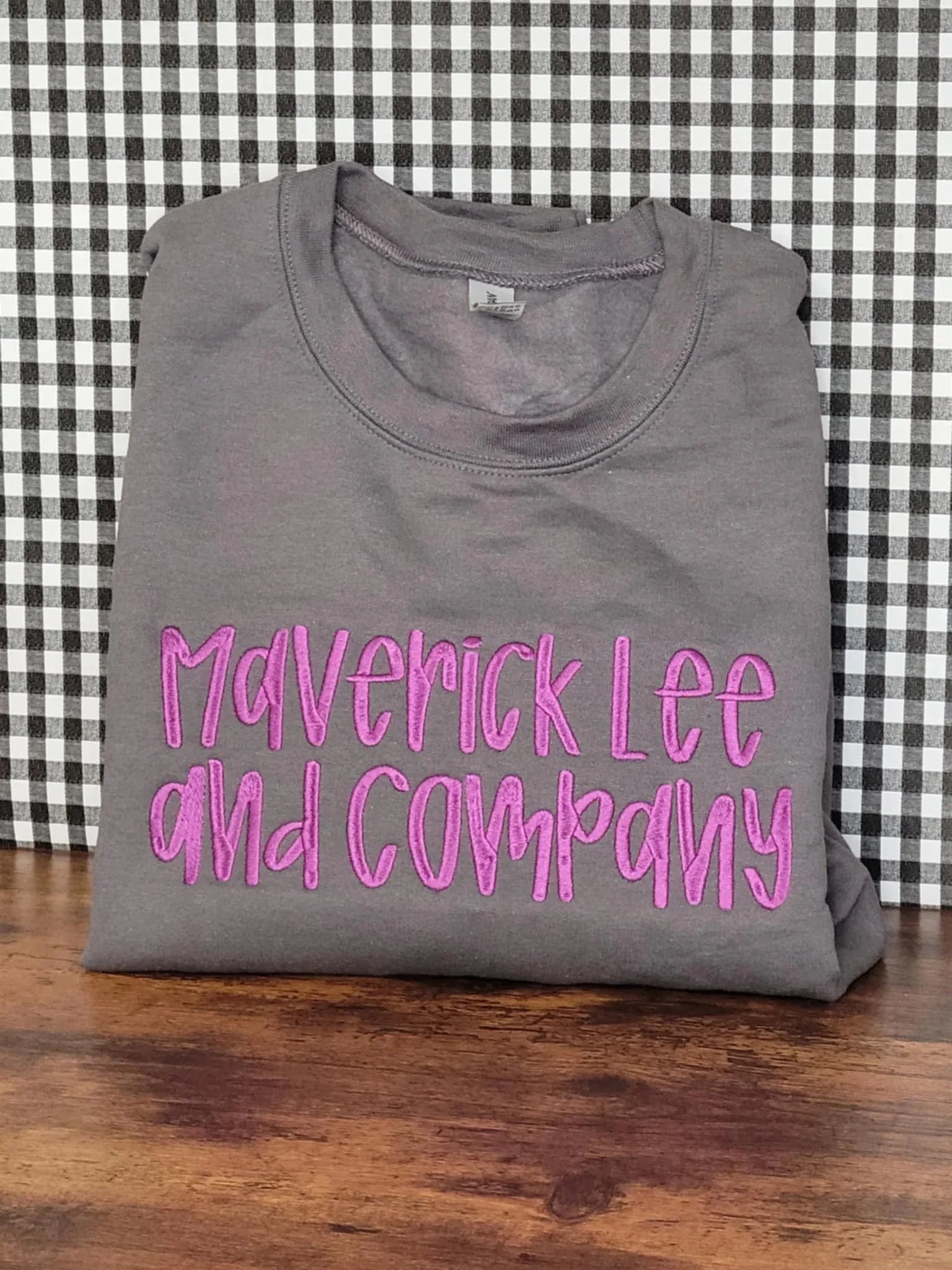 Custom Grace Font Embroidered CC Short Sleeve/Sweatshirt - Merch Girls