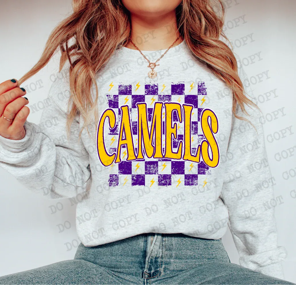 Camels Purple/Yellow DTF Transfer - Merch Girls