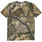 Neon Pink Mama Glitter Applique Embroidered Realtree Camo T-Shirt | Unisex Fit