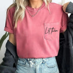 Let Them Embroidered Comfort Color Tee - Merch Girls