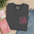 Teacher Doodle Embroidered Pocket Tee | Back to School
