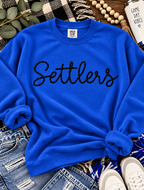 Hand Stitch Text Mascot | Personalized Embroidered Name Shirt