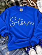 Hand Stitch Text Mascot | Personalized Embroidered Name Shirt