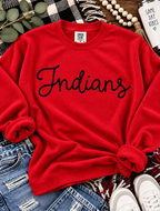 Hand Stitch Text Mascot | Personalized Embroidered Name Shirt