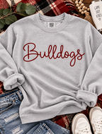 Hand Stitch Text Mascot | Personalized Embroidered Name Shirt