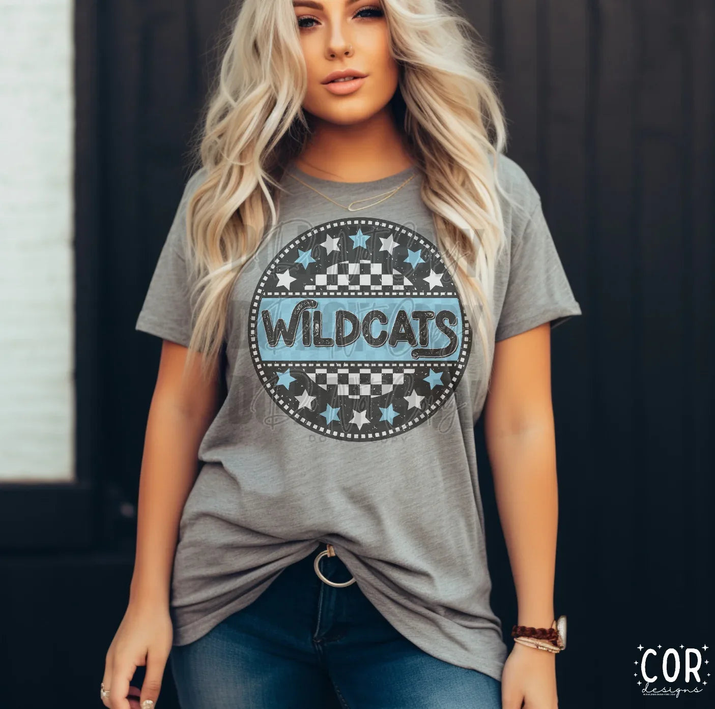 Wildcats Circle Star Mascot DTF Transfer - Merch Girls
