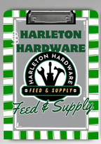 Harleton Hardware Feed & Supply Clipboard - Merch Girls