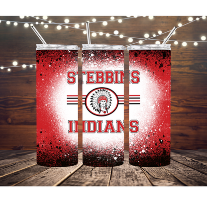 Stebbins Indians Completed 20oz Skinny Tumbler