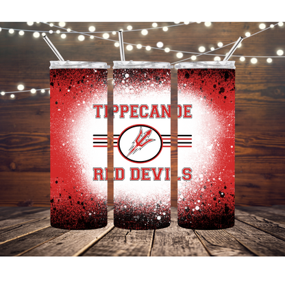 Tippecanoe Red Devils Completed 20oz Skinny Tumbler