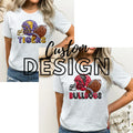 Custom Sequin Football Mascot Design Mockup- No Physical Item! - Merch Girls