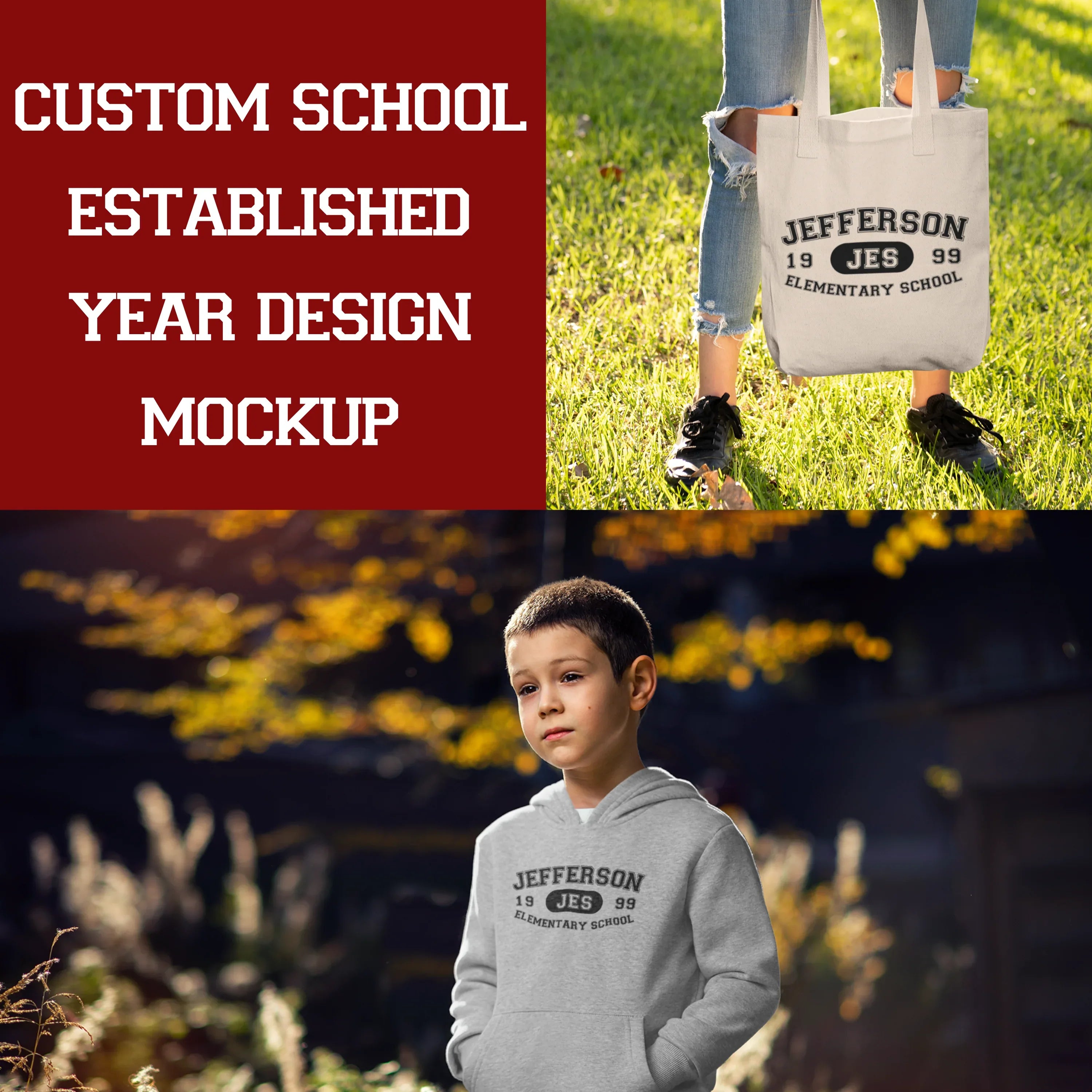 Varsity Mascot School Established Custom Design Mockup- No Physical Item! - Merch Girls