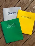 Personalized Embroidered Plastic School Folder | Custom Name Folder | Back to School Folder | Teacher Gift | Student Folder