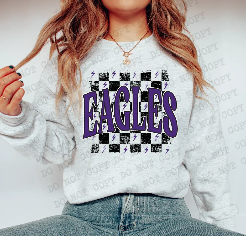 Eagles Purple DTF Transfer - Merch Girls