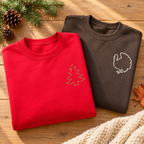 Holiday Duo | Embroidered Thanksgiving & Christmas Sweatshirt Bundle