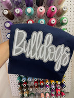 Custom Double Applique Glitter Embroidered Shirt - Merch Girls