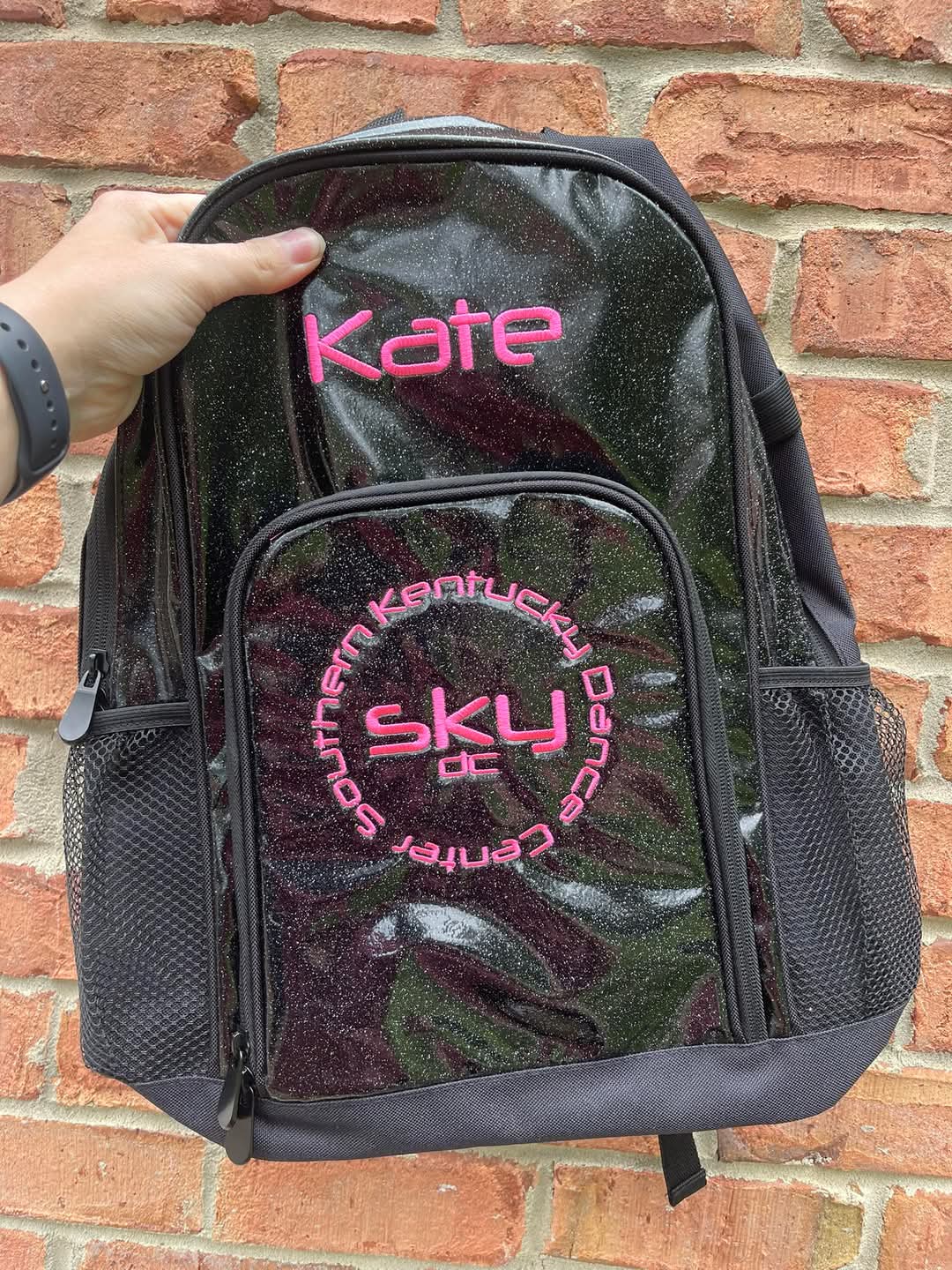 Embroidered Augusta All Out Glitter Backpack