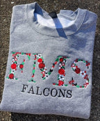 Custom Floral Embroidered Sweatshirt - Merch Girls
