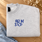 Sassy Swirl Monogram Embroidered Sweatshirt | QUICK SHIP
